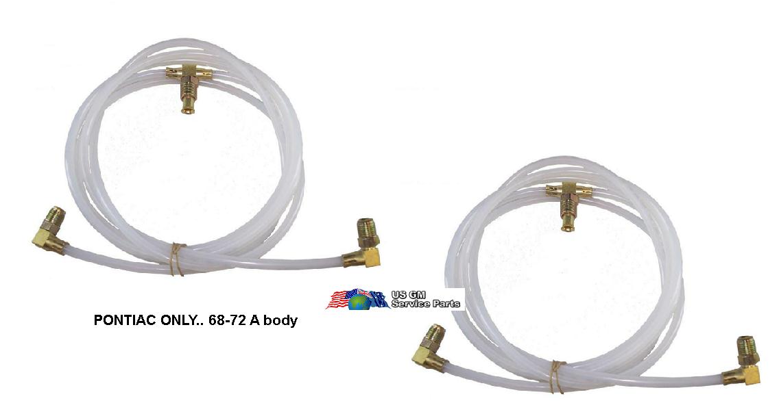 Convertible Top Hose Kit: 68-72 Pontiac GTO A body (only)